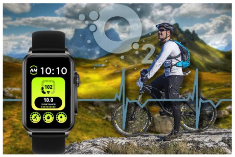 SMARTWATCH UNISEX Rubicon RNCF06 - TRYBY SPORTOWE, PULSOKSYMETR (sr051a) Rubicon