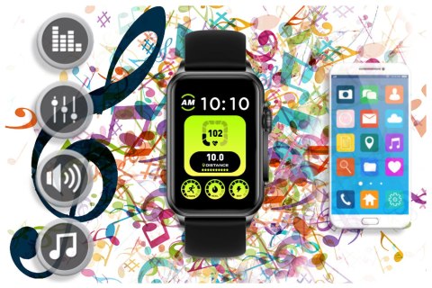 SMARTWATCH UNISEX Rubicon RNCF06 - TRYBY SPORTOWE, PULSOKSYMETR (sr051a) Rubicon
