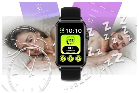 SMARTWATCH UNISEX Rubicon RNCF06 - TRYBY SPORTOWE, PULSOKSYMETR (sr051a) Rubicon
