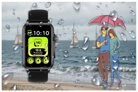 SMARTWATCH UNISEX Rubicon RNCF06 - TRYBY SPORTOWE, PULSOKSYMETR (sr051a) Rubicon