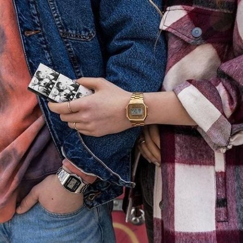 ZEGAREK UNISEX CASIO A168WG-9W (zd088b) - KLASYKA + BOX Casio