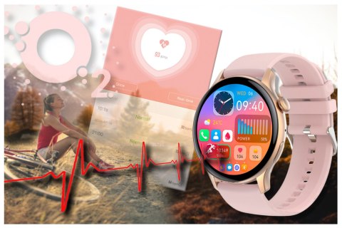 SMARTWATCH DAMSKI Rubicon RNCF10 - TRYBY SPORTOWE, MONITOR SNU (sr055b) Rubicon