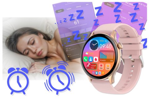 SMARTWATCH DAMSKI Rubicon RNCF10 - TRYBY SPORTOWE, MONITOR SNU (sr055b) Rubicon