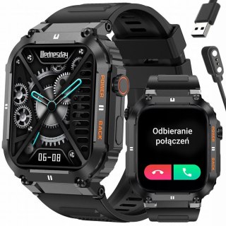SMARTWATCH MĘSKI GRAVITY GT6-1 - WYKONYWANIE POŁĄCZEŃ, MONITOR SNU (sg020a) Gravity