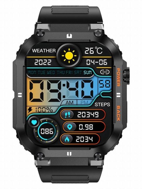 SMARTWATCH MĘSKI GRAVITY GT6-1 - WYKONYWANIE POŁĄCZEŃ, MONITOR SNU (sg020a) Gravity