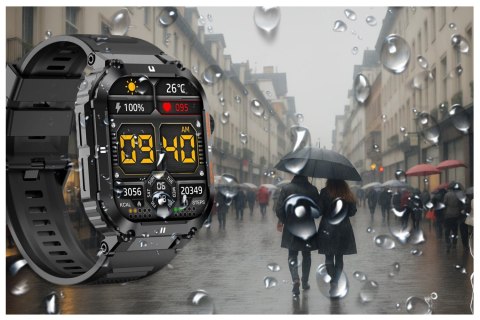SMARTWATCH MĘSKI GRAVITY GT6-1 - WYKONYWANIE POŁĄCZEŃ, MONITOR SNU (sg020a) Gravity