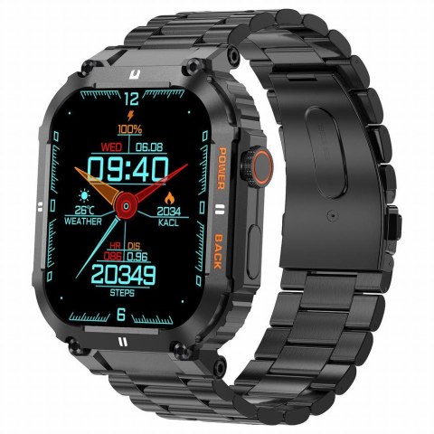 SMARTWATCH MĘSKI GRAVITY GT6-2 - WYKONYWANIE POŁĄCZEŃ, MONITOR SNU (sg020b) Gravity