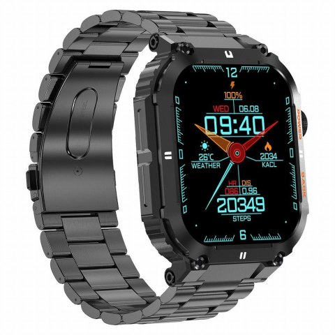 SMARTWATCH MĘSKI GRAVITY GT6-2 - WYKONYWANIE POŁĄCZEŃ, MONITOR SNU (sg020b) Gravity