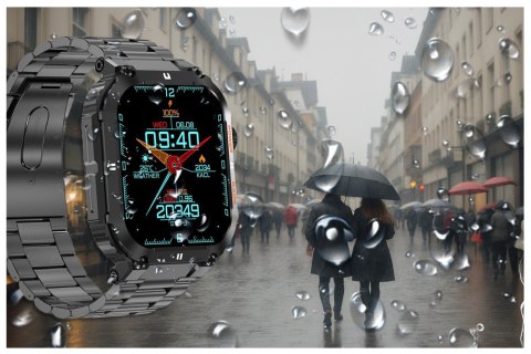 SMARTWATCH MĘSKI GRAVITY GT6-2 - WYKONYWANIE POŁĄCZEŃ, MONITOR SNU (sg020b) Gravity