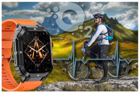SMARTWATCH MĘSKI GRAVITY GT6-3 - WYKONYWANIE POŁĄCZEŃ, MONITOR SNU (sg020c) Gravity