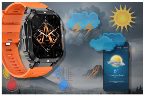 SMARTWATCH MĘSKI GRAVITY GT6-3 - WYKONYWANIE POŁĄCZEŃ, MONITOR SNU (sg020c) Gravity