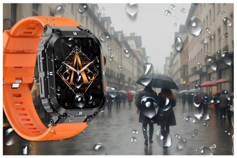 SMARTWATCH MĘSKI GRAVITY GT6-3 - WYKONYWANIE POŁĄCZEŃ, MONITOR SNU (sg020c) Gravity