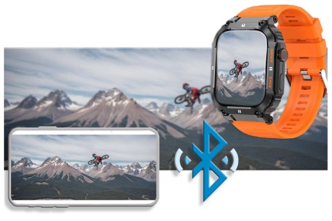 SMARTWATCH MĘSKI GRAVITY GT6-3 - WYKONYWANIE POŁĄCZEŃ, MONITOR SNU (sg020c) Gravity