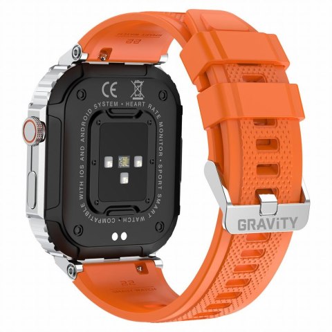 SMARTWATCH MĘSKI GRAVITY GT6-4 - WYKONYWANIE POŁĄCZEŃ, MONITOR SNU (sg020d) Gravity