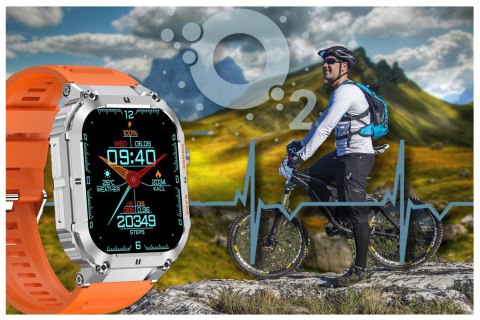 SMARTWATCH MĘSKI GRAVITY GT6-4 - WYKONYWANIE POŁĄCZEŃ, MONITOR SNU (sg020d) Gravity
