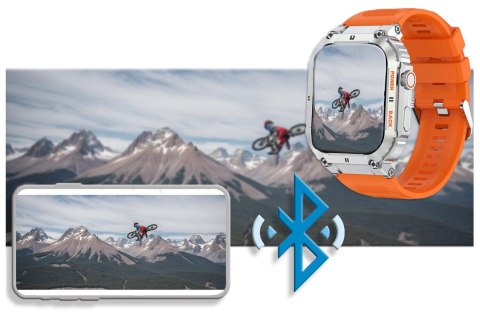 SMARTWATCH MĘSKI GRAVITY GT6-4 - WYKONYWANIE POŁĄCZEŃ, MONITOR SNU (sg020d) Gravity