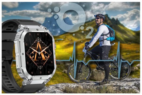 SMARTWATCH MĘSKI GRAVITY GT6-5 - WYKONYWANIE POŁĄCZEŃ, MONITOR SNU (sg020e) Gravity