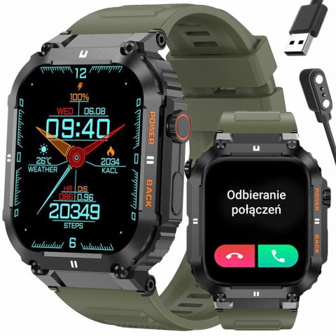 SMARTWATCH MĘSKI GRAVITY GT6-6 - WYKONYWANIE POŁĄCZEŃ, MONITOR SNU (sg020f) Gravity