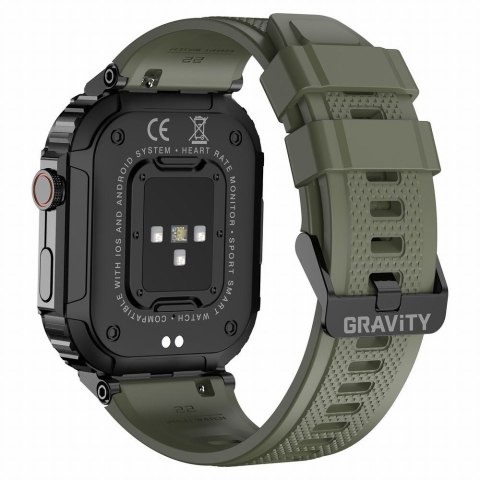 SMARTWATCH MĘSKI GRAVITY GT6-6 - WYKONYWANIE POŁĄCZEŃ, MONITOR SNU (sg020f) Gravity