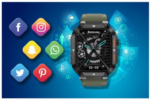 SMARTWATCH MĘSKI GRAVITY GT6-6 - WYKONYWANIE POŁĄCZEŃ, MONITOR SNU (sg020f) Gravity