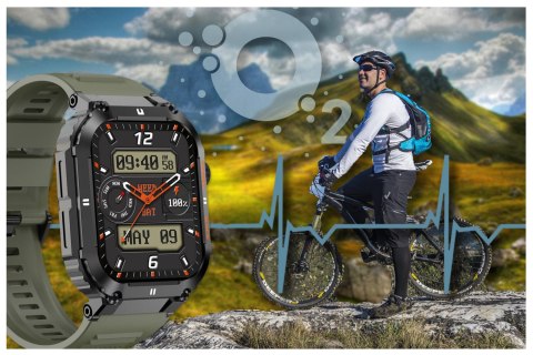 SMARTWATCH MĘSKI GRAVITY GT6-6 - WYKONYWANIE POŁĄCZEŃ, MONITOR SNU (sg020f) Gravity