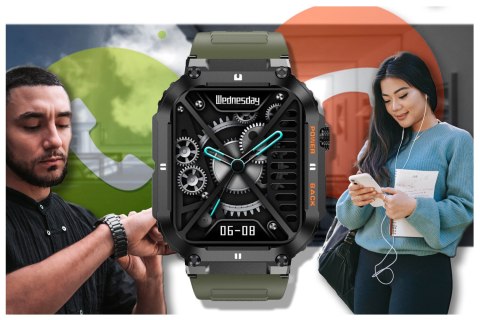 SMARTWATCH MĘSKI GRAVITY GT6-6 - WYKONYWANIE POŁĄCZEŃ, MONITOR SNU (sg020f) Gravity