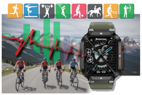 SMARTWATCH MĘSKI GRAVITY GT6-6 - WYKONYWANIE POŁĄCZEŃ, MONITOR SNU (sg020f) Gravity