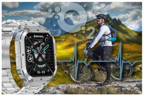 SMARTWATCH MĘSKI GRAVITY GT6-7 - WYKONYWANIE POŁĄCZEŃ, MONITOR SNU (sg020g) Gravity