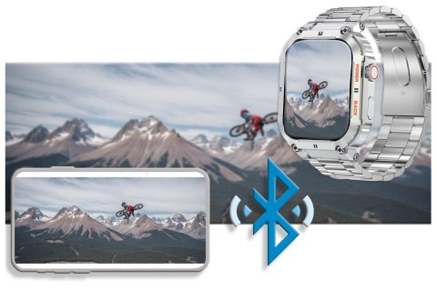 SMARTWATCH MĘSKI GRAVITY GT6-7 - WYKONYWANIE POŁĄCZEŃ, MONITOR SNU (sg020g) Gravity