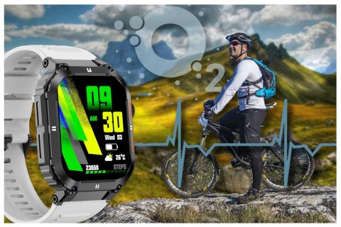 SMARTWATCH MĘSKI GRAVITY GT6-8 - WYKONYWANIE POŁĄCZEŃ, MONITOR SNU (sg020h) Gravity
