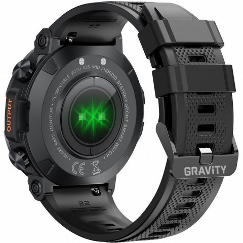 SMARTWATCH MĘSKI GRAVITY GT7-1 PRO - WYKONYWANIE POŁĄCZEŃ, PULSOKSYMETR (sg018a) Gravity