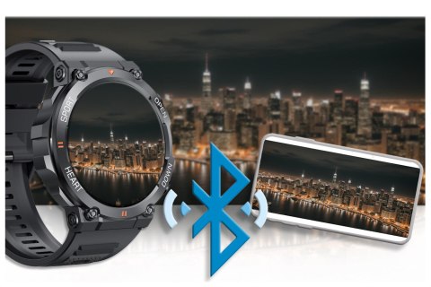 SMARTWATCH MĘSKI GRAVITY GT7-1 PRO - WYKONYWANIE POŁĄCZEŃ, PULSOKSYMETR (sg018a) Gravity
