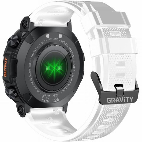 SMARTWATCH MĘSKI GRAVITY GT7-6 PRO - WYKONYWANIE POŁĄCZEŃ, PULSOKSYMETR (sg018f) Gravity