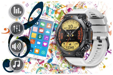 SMARTWATCH MĘSKI GRAVITY GT7-6 PRO - WYKONYWANIE POŁĄCZEŃ, PULSOKSYMETR (sg018f) Gravity