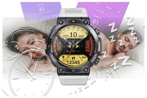 SMARTWATCH MĘSKI GRAVITY GT7-6 PRO - WYKONYWANIE POŁĄCZEŃ, PULSOKSYMETR (sg018f) Gravity