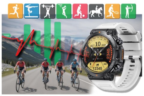 SMARTWATCH MĘSKI GRAVITY GT7-6 PRO - WYKONYWANIE POŁĄCZEŃ, PULSOKSYMETR (sg018f) Gravity