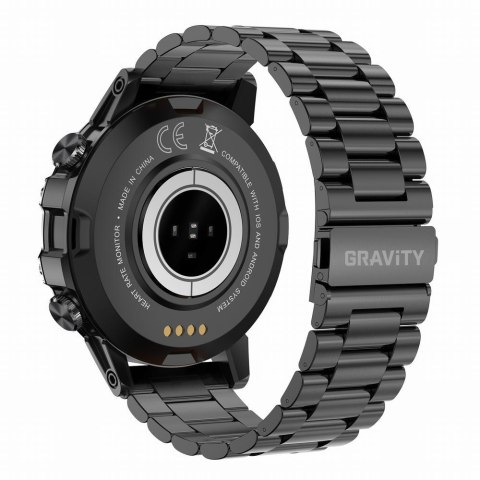SMARTWATCH MĘSKI GRAVITY GT9-2 - WYKONYWANIE POŁĄCZEŃ, CIŚNIENIOMIERZ (sg021b) Gravity
