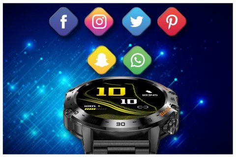 SMARTWATCH MĘSKI GRAVITY GT9-2 - WYKONYWANIE POŁĄCZEŃ, CIŚNIENIOMIERZ (sg021b) Gravity