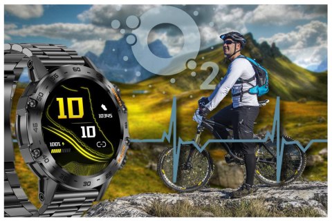 SMARTWATCH MĘSKI GRAVITY GT9-2 - WYKONYWANIE POŁĄCZEŃ, CIŚNIENIOMIERZ (sg021b) Gravity