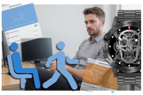 SMARTWATCH MĘSKI GRAVITY GT9-2 - WYKONYWANIE POŁĄCZEŃ, CIŚNIENIOMIERZ (sg021b) Gravity