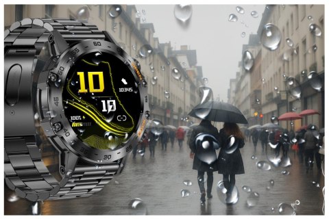 SMARTWATCH MĘSKI GRAVITY GT9-2 - WYKONYWANIE POŁĄCZEŃ, CIŚNIENIOMIERZ (sg021b) Gravity