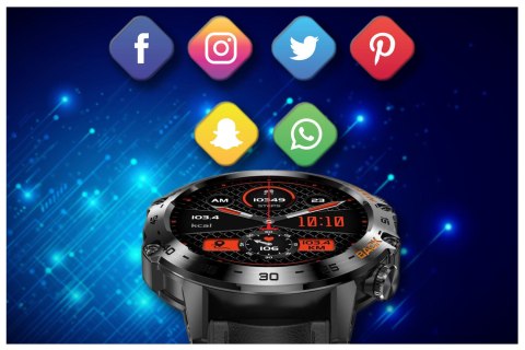 SMARTWATCH MĘSKI GRAVITY GT9-5 - WYKONYWANIE POŁĄCZEŃ, CIŚNIENIOMIERZ (sg021e) Gravity