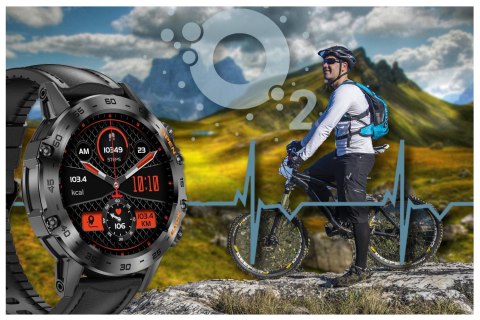 SMARTWATCH MĘSKI GRAVITY GT9-5 - WYKONYWANIE POŁĄCZEŃ, CIŚNIENIOMIERZ (sg021e) Gravity