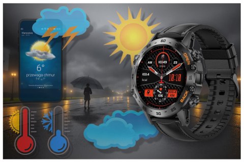 SMARTWATCH MĘSKI GRAVITY GT9-5 - WYKONYWANIE POŁĄCZEŃ, CIŚNIENIOMIERZ (sg021e) Gravity