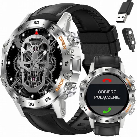 SMARTWATCH MĘSKI GRAVITY GT9-6 - WYKONYWANIE POŁĄCZEŃ, CIŚNIENIOMIERZ (sg021f) Gravity