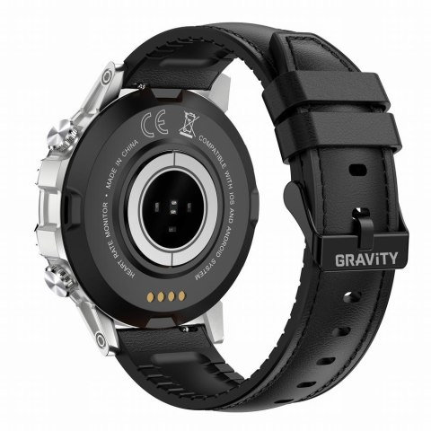 SMARTWATCH MĘSKI GRAVITY GT9-6 - WYKONYWANIE POŁĄCZEŃ, CIŚNIENIOMIERZ (sg021f) Gravity