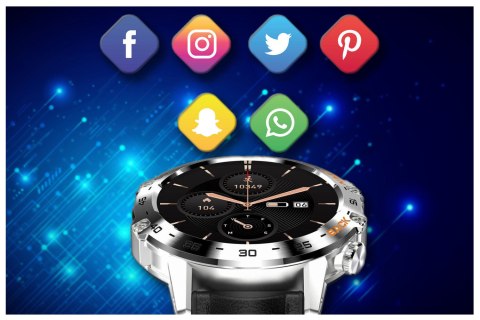 SMARTWATCH MĘSKI GRAVITY GT9-6 - WYKONYWANIE POŁĄCZEŃ, CIŚNIENIOMIERZ (sg021f) Gravity