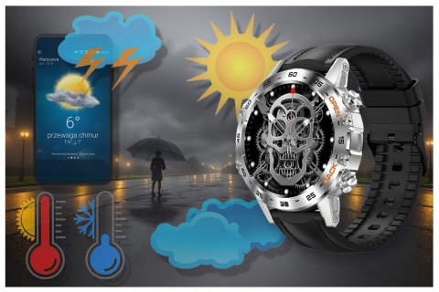 SMARTWATCH MĘSKI GRAVITY GT9-6 - WYKONYWANIE POŁĄCZEŃ, CIŚNIENIOMIERZ (sg021f) Gravity
