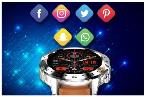 SMARTWATCH MĘSKI GRAVITY GT9-8 - WYKONYWANIE POŁĄCZEŃ, CIŚNIENIOMIERZ (sg021h) Gravity