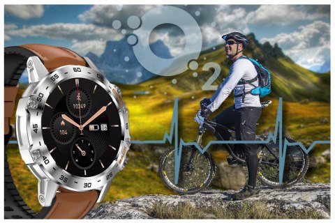 SMARTWATCH MĘSKI GRAVITY GT9-8 - WYKONYWANIE POŁĄCZEŃ, CIŚNIENIOMIERZ (sg021h) Gravity
